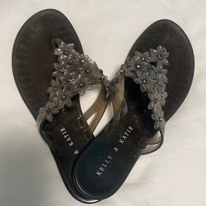 Kelly & Katie Sandals, Gray Size 6. Great condition.